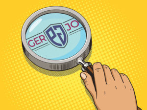 Prager Jones cartoon logo